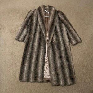 Brown full length Fur Coat